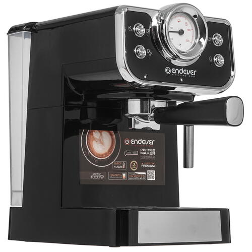Купить Кофеварка рожковая Endever Costa-1097 черный  9035804. Характеристики, отзывы и цены в Донецке