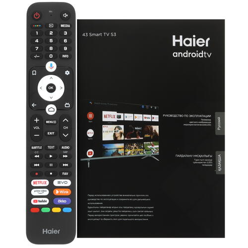 Купить 43" (110 см) Телевизор Haier 43 Smart TV S3 серый  5450774. Характеристики, отзывы и цены в Донецке