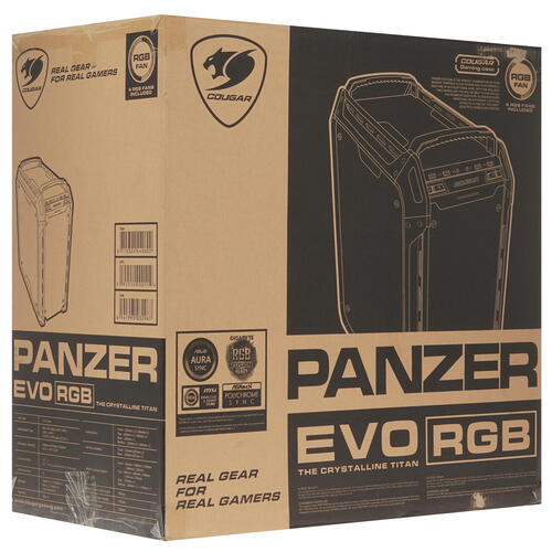 Купить Корпус Cougar PANZER EVO RGB  черный  1303790. Характеристики, отзывы и цены в Донецке