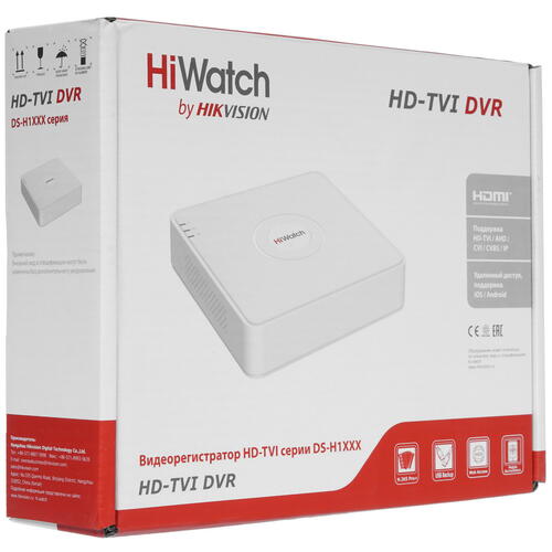 Купить Регистратор для видеонаблюдения HiWatch DS-H108GA  5407338. Характеристики, отзывы и цены в Донецке