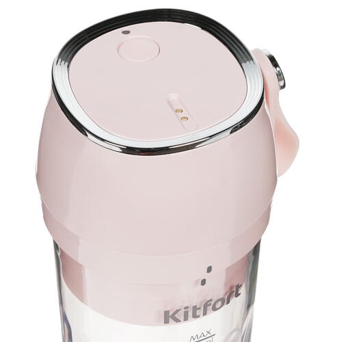 Купить Портативный блендер Kitfort KT-3002 [50 Вт, скоростей - 1, 260 мл, розовый, серебристый]  8194858. Характеристики, отзывы и цены в Донецке