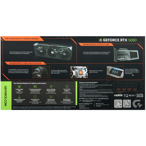 Купить Видеокарта GIGABYTE GeForce RTX 5060 GAMING OC  5626362. Характеристики, отзывы и цены в Донецке