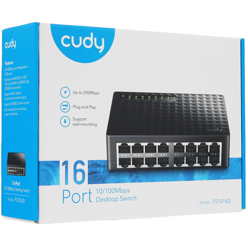 Купить Коммутатор Cudy FS1016D  9046056. Характеристики, отзывы и цены в Донецке