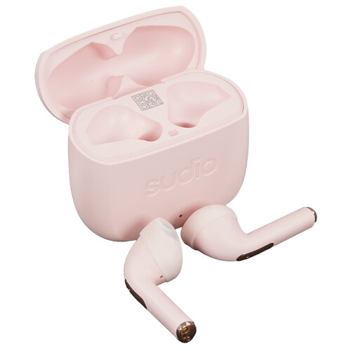 Купить Наушники TWS Sudio N2 розовый  9990989. Характеристики, отзывы и цены в Донецке