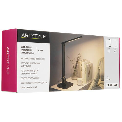 Купить Настольный светильник ArtStyle TL-259W белый  5413885. Характеристики, отзывы и цены в Донецке