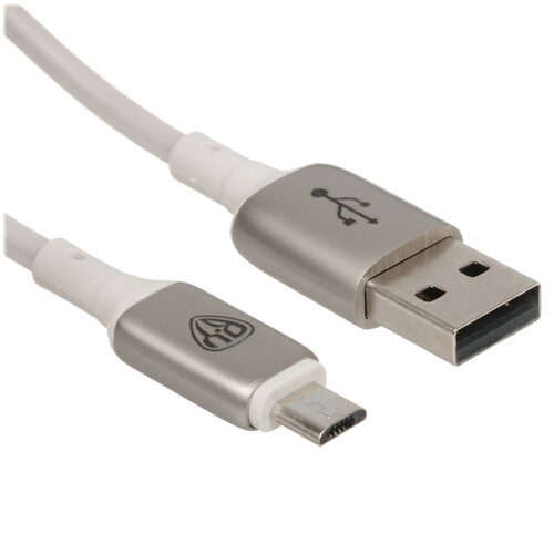Купить Кабель круглый BY micro USB - USB 2.0 Type-A белый 1 м  5482177. Характеристики, отзывы и цены в Донецке