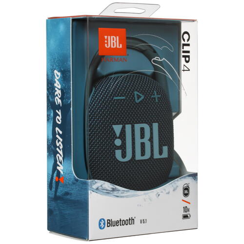 Купить Портативная колонка JBL CLIP 4, синий  4772798. Характеристики, отзывы и цены в Донецке