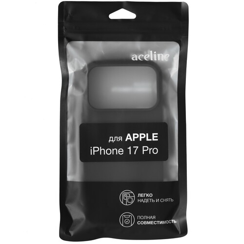 Купить Накладка  Aceline Fresh для Apple iPhone 17 Pro черный  9270383. Характеристики, отзывы и цены в Донецке
