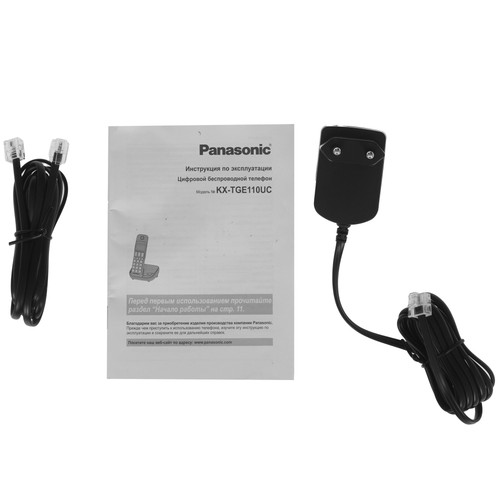 Купить Телефон беспроводной (DECT) Panasonic KX-TGE110UCB  9275410. Характеристики, отзывы и цены в Донецке