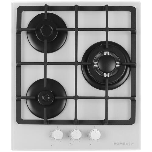 Купить Газовая варочная поверхность HOMSair HGG433TGCWH  8160050. Характеристики, отзывы и цены в Донецке