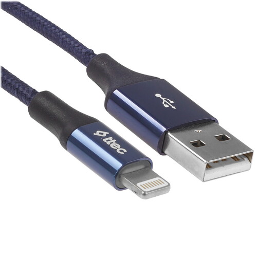Купить Кабель круглый TTEC Lightning 8-pin - USB 2.0 Type-A синий 1.2 м  9140784. Характеристики, отзывы и цены в Донецке