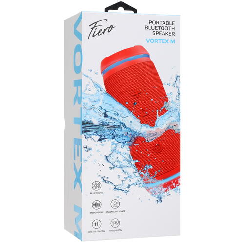Купить Портативная колонка Fiero Vortex M, красный  5099515. Характеристики, отзывы и цены в Донецке