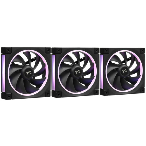 Купить Комплект вентиляторов DEEPCOOL FL12 [R-FL12-BKAPN3-G] черный  5606073. Характеристики, отзывы и цены в Донецке