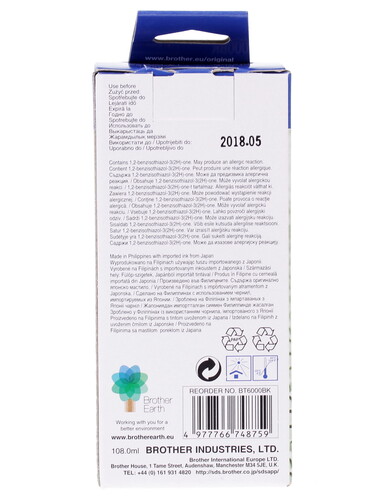 Купить Чернила пигментные Brother BT6000BK матовый черный  1023483. Характеристики, отзывы и цены в Донецке