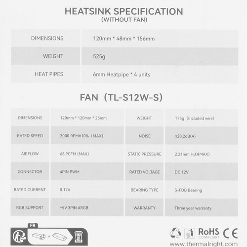 Купить Кулер для процессора Thermalright Assassin Spirit 120 EVO White  9120300. Характеристики, отзывы и цены в Донецке