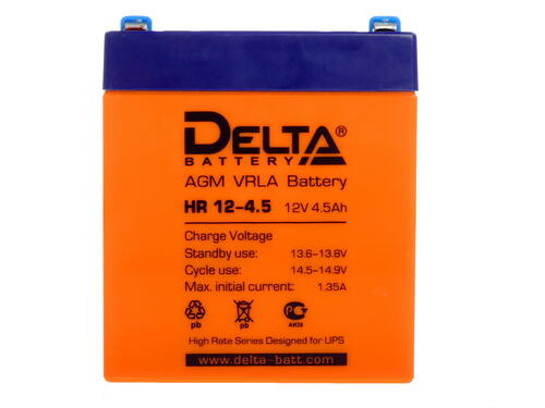 Купить Аккумуляторная батарея для ИБП Delta HR 12-4.5  0150948. Характеристики, отзывы и цены в Донецке