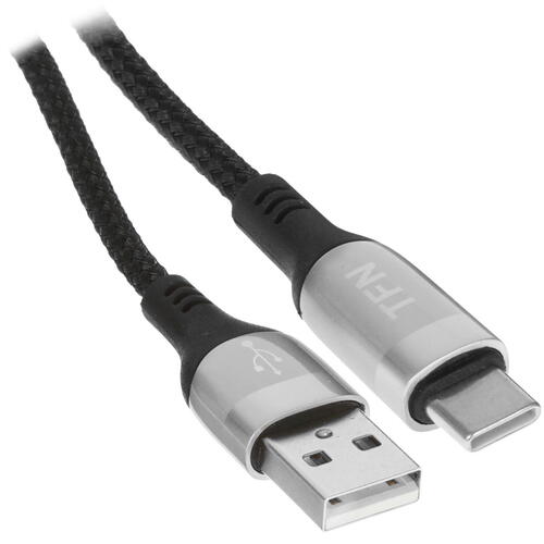 Купить Кабель круглый TFN USB Type-C - USB 2.0 Type-A серебристый 1.2 м  5009538. Характеристики, отзывы и цены в Донецке
