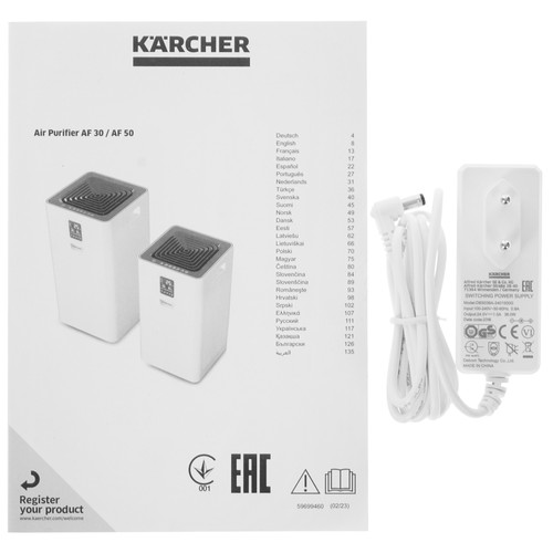 Купить Очиститель воздуха Karcher AF 30 белый  9026221. Характеристики, отзывы и цены в Донецке