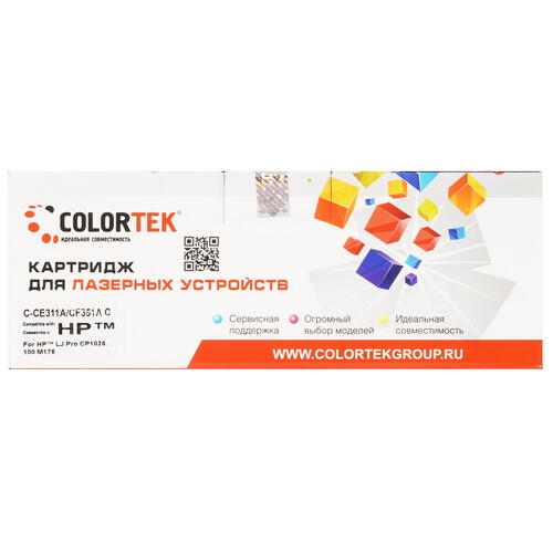 Купить Картридж лазерный Colortek CE311A/CF351A C голубой  5367067. Характеристики, отзывы и цены в Донецке