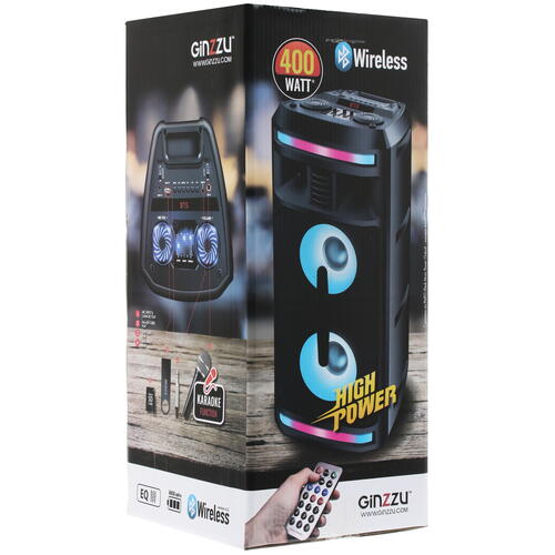 Купить Портативная аудиосистема GINZZU GM-208, черный  1694901. Характеристики, отзывы и цены в Донецке