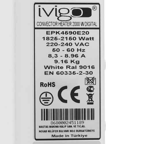Купить Конвектор iVigo EPK4590E20  9935437. Характеристики, отзывы и цены в Донецке