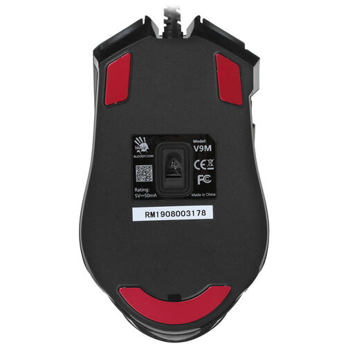 Купить Мышь проводная A4Tech Bloody V9M  черный  1614347. Характеристики, отзывы и цены в Донецке