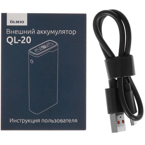 Купить Портативный аккумулятор Olmio QL-20 синий  4897122. Характеристики, отзывы и цены в Донецке