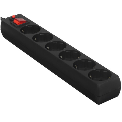 Купить Сетевой фильтр Perfeo POWER+ PF-PP-6/3.0-B черный  9172312. Характеристики, отзывы и цены в Донецке