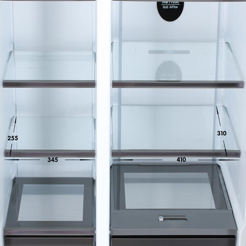 Купить Холодильник Side by Side   DEXP SBS4-53AMG серебристый  5098034. Характеристики, отзывы и цены в Донецке