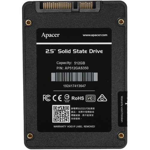 Купить 512 ГБ 2.5" SATA накопитель Apacer AS350 PANTHER [AP512GAS350-1]  5457056. Характеристики, отзывы и цены в Донецке