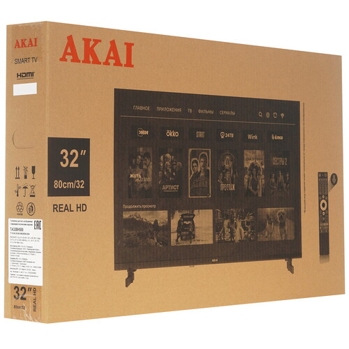 Купить 32" (80 см) Телевизор Akai TA32BH500 черный  9187781. Характеристики, отзывы и цены в Донецке