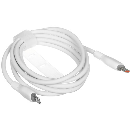 Купить Кабель круглый Baseus Lightning 8-pin - USB Type-C белый 1.2 м  9260748. Характеристики, отзывы и цены в Донецке