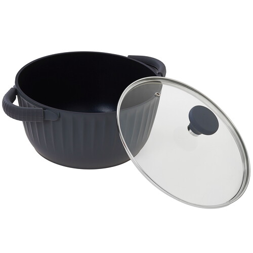 Купить Кастрюля Master House Шеф Бернардо 84069 4.6 л 24 см серый  9167501. Характеристики, отзывы и цены в Донецке