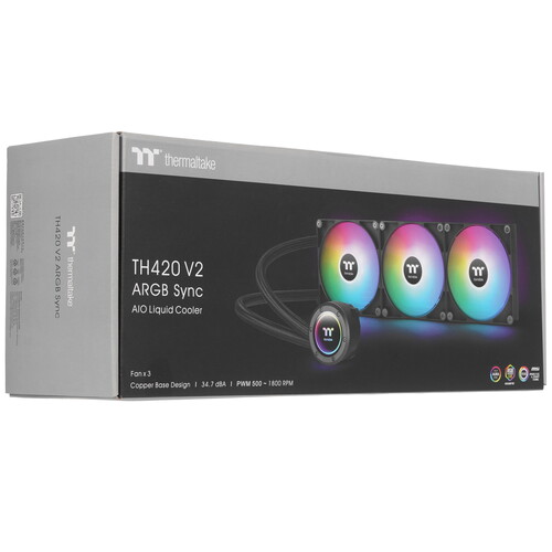 Купить Система охлаждения Thermaltake TH420 V2 ARGB Sync черная  5426605. Характеристики, отзывы и цены в Донецке