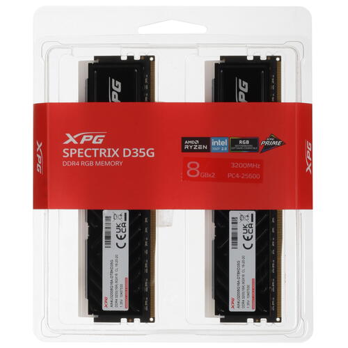 Купить Оперативная память ADATA XPG SPECTRIX D35G RGB [AX4U32008G16A-DTBKD35G] 16 ГБ  5422778. Характеристики, отзывы и цены в Донецке