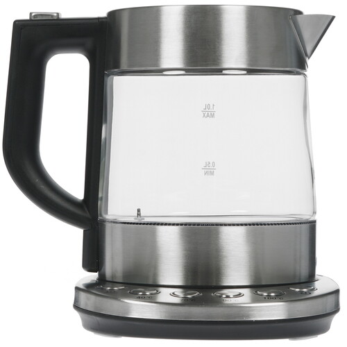 Купить Электрочайник Kitfort КТ-648 серебристый  8136642. Характеристики, отзывы и цены в Донецке