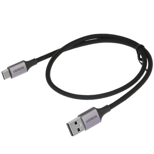 Купить Кабель круглый Ugreen USB Type-C - USB 2.0 Type-A черный 0.5 м  5478785. Характеристики, отзывы и цены в Донецке