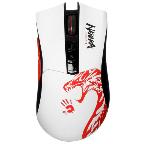 Купить Мышь беспроводная A4Tech Bloody R90 Plus Naraka  белый  5407945. Характеристики, отзывы и цены в Донецке