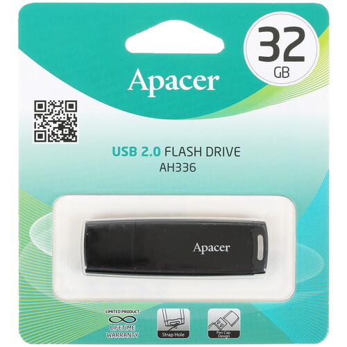 Купить Память USB Flash 32 ГБ Apacer AH336 [AP32GAH336B-1]  1297979. Характеристики, отзывы и цены в Донецке