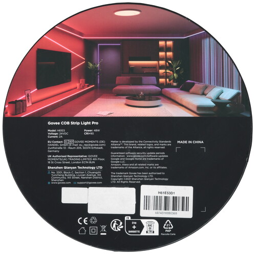 Купить Светодиодная лента Govee COB Strip Light  5606637. Характеристики, отзывы и цены в Донецке