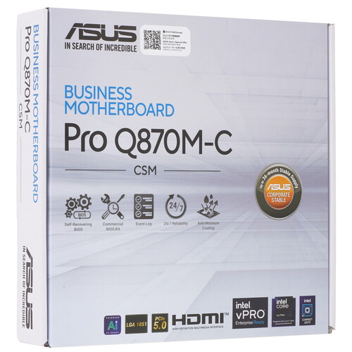 Купить Материнская плата ASUS Pro Q870M-C-CSM  5625208. Характеристики, отзывы и цены в Донецке