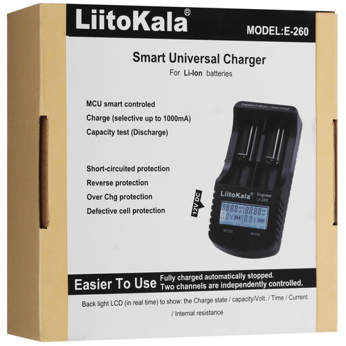 Купить Зарядное устройство LiitoKala Lii-260  9212366. Характеристики, отзывы и цены в Донецке