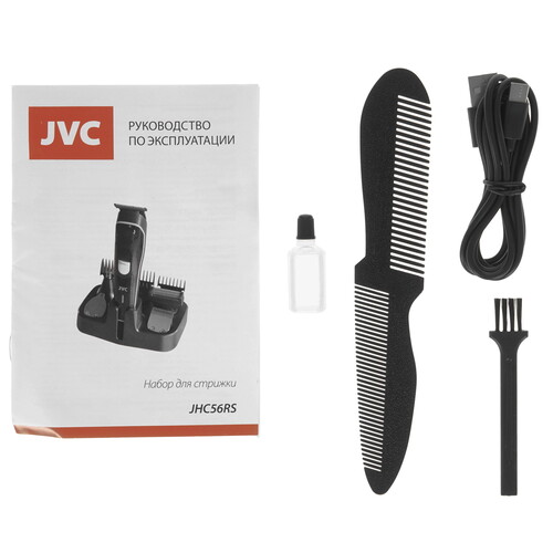 Купить Машинка для стрижки JVC JHC56RS черный/белый  9058860. Характеристики, отзывы и цены в Донецке