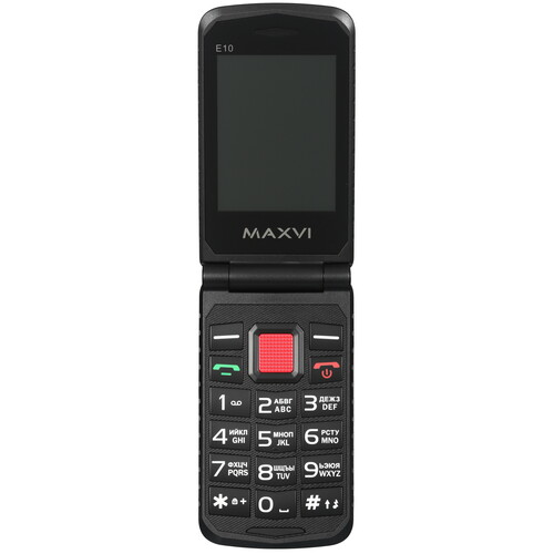 Купить Сотовый телефон Maxvi E10 красный/черный  9064668. Характеристики, отзывы и цены в Донецке