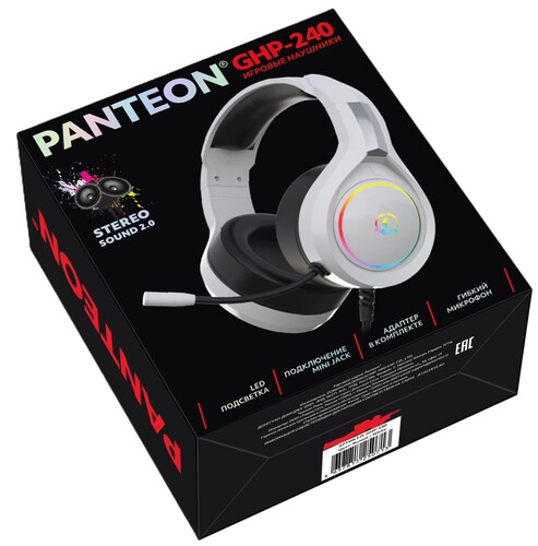 Купить Проводные наушники Panteon GHP-240 белый 2022  5472499. Характеристики, отзывы и цены в Донецке