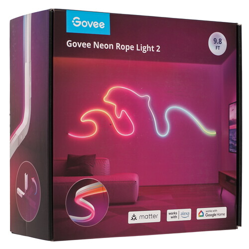 Купить Умная неоновая лента Govee Preinstalled Strip Light 3m H61D3301 RGBIC, 3 м  5488140. Характеристики, отзывы и цены в Донецке