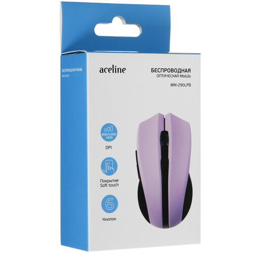Купить Мышь беспроводная Aceline WM-290LPB  розовый  5483641. Характеристики, отзывы и цены в Донецке