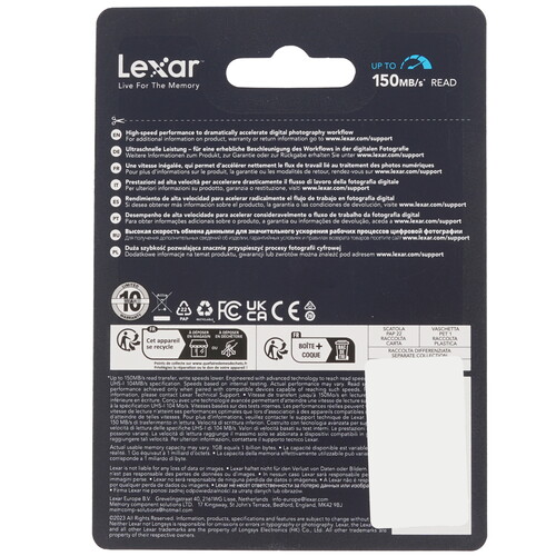 Купить Карта памяти Lexar 800x PRO SDXC 128 ГБ  9262227. Характеристики, отзывы и цены в Донецке