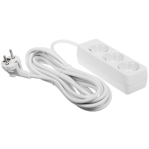 Купить Удлинитель Perfeo POWERMATE PF-PE-3/5.0-W белый  9172317. Характеристики, отзывы и цены в Донецке