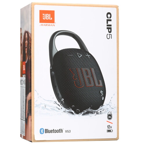 Купить Портативная колонка JBL CLIP 5, черный  5464039. Характеристики, отзывы и цены в Донецке